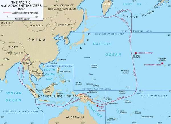 Pacific Theater Areas map1